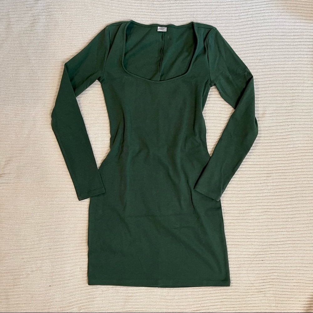 Aritzia Sunday Best Lorena Ribbed Cotton Mini Dress Size Small